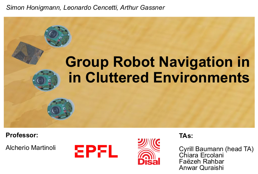 Towards a Scalable Behaviour-Based Distributed Control Algorithm for Groups of Mobile Robots